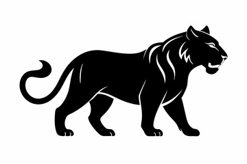 black panther vector , tiger vector illustration, goat silhouette, animal silhouette isolated vector Illustration, png, Funny cute lion, Jumping cartoon Pats