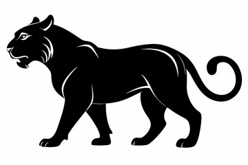 black panther vector , tiger vector illustration, goat silhouette, animal silhouette isolated vector Illustration, png, Funny cute lion, Jumping cartoon Pats