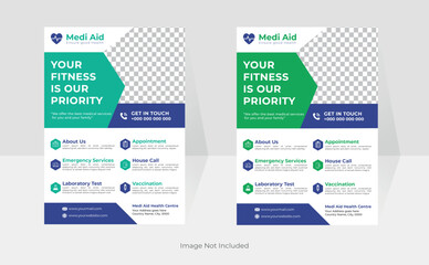 Professional & Creative Medical Flyer Print Design.