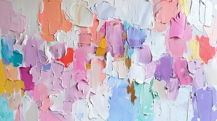 Fototapeta premium Abstract Painting With Pastel Colors