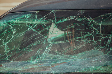 Dnepr, Ukraine – July 3 2024: Consequence of the Russian attack on the city of Dnieper. Destroyed shops, a shopping center, wrecked cars.