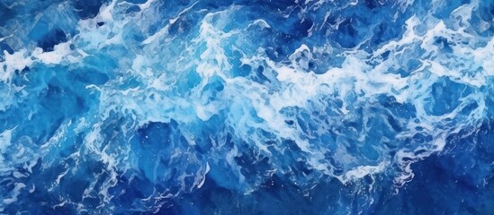 Fototapeta premium Ocean Waves with White Foam