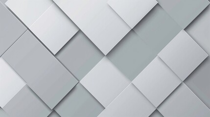 Obraz premium A minimalist, modern design with a flat, geometric style featuring diamond shapes in various shades of gray, set against a soft gray background.