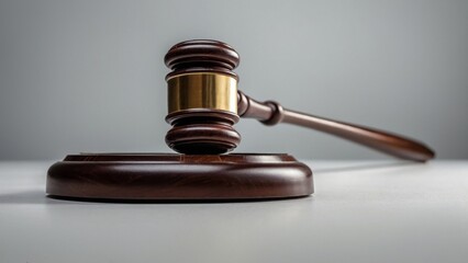 Obraz premium Concept of Justice and Court - Minimalist forms and lines of the judicial system.