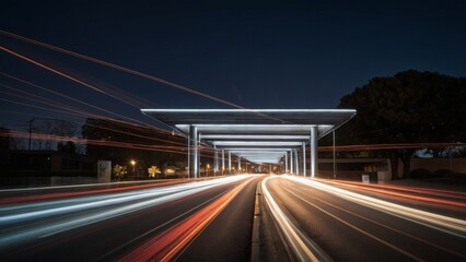 Concept of Justice and Court - Minimalist forms and lines of the judicial system.