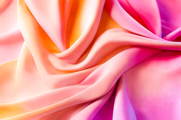 Obraz premium Abstract Pink and Orange Fabric Texture