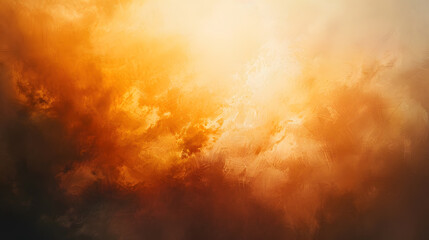 Fototapeta premium A blurry image of a beach with a sunset in the background