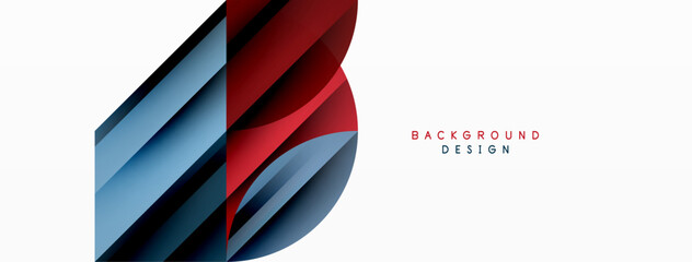 Circles and round shapes geometric minimal background