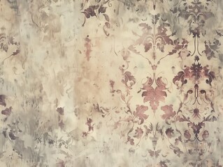 Dated old Vintage wallpaper texture background.