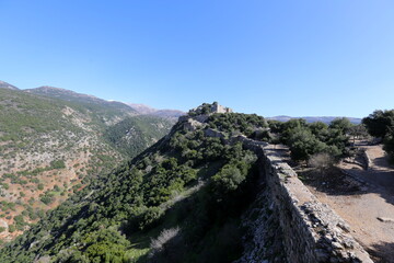 Nimrod Israel 02 02 2024. Nimrod Fortress is a medieval fortress located in the northern part of the Golan Heights in Israel.