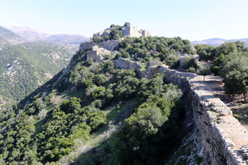 Nimrod Israel 02 02 2024. Nimrod Fortress is a medieval fortress located in the northern part of the Golan Heights in Israel.