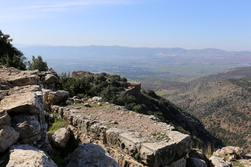 Nimrod Israel 02 02 2024. Nimrod Fortress is a medieval fortress located in the northern part of the Golan Heights in Israel.