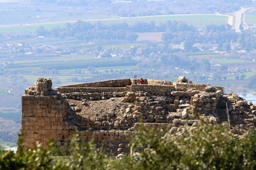 Nimrod Israel 02 02 2024. Nimrod Fortress is a medieval fortress located in the northern part of the Golan Heights in Israel.