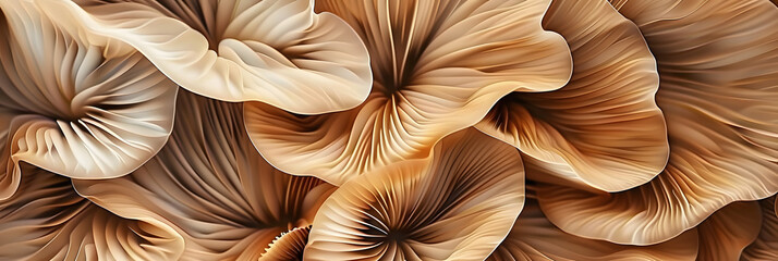 Abstract organic natural beige brown color waving lines mushroom texture background banner illustration wallpaper backdrop for webdesign 