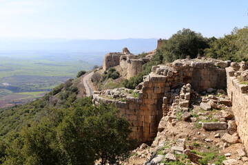 Nimrod Israel 02 02 2024. Nimrod Fortress is a medieval fortress located in the northern part of the Golan Heights in Israel.