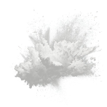 PNG exploding white powder effect, transparent background AI generated image by rawpixel