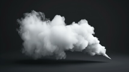 Eerie dust particles drift in the void of a black backdrop.