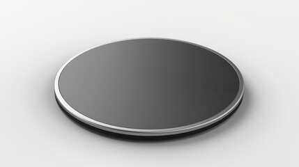 Streamlined wireless charger with contemporary design for efficient and stylish tech setups.