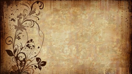 wall Vintage brown Grunge Texture Background