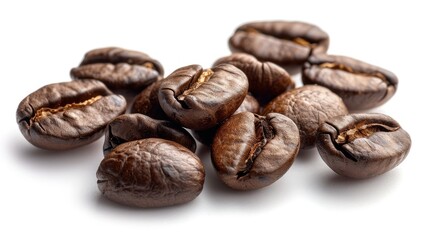 Naklejka premium isolated coffee beans