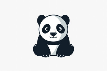 Naklejka premium White background illustration of pandas