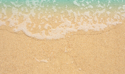 waves on the beach, close up 
