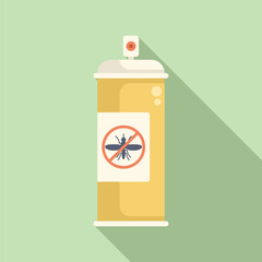 Yellow mosquito repellent spray protecting from malaria, zika and dengue fever