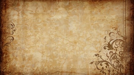 Nostalgic Beige Scrapbook Page Design