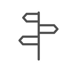 Global navigation related icon outline and linear vector.	
