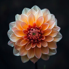 Fototapeta premium Stunning Dahlia Flower in Full Bloom