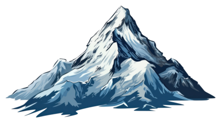 PNG  Mountain peak nature snow ice.