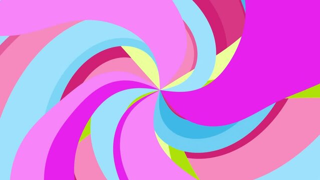 psychedelic line pop candy wave curl background