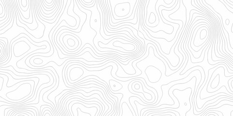 Contour abstract map relief land outline. White wave paper curved reliefs abstract background Topographic map patterns. Background of the topography map. Abstract pattern with lines.