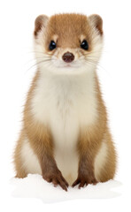 Fototapeta premium PNG Weasel winter season wildlife mammal animal.