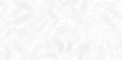 Contour abstract map relief land outline. White wave paper curved reliefs abstract background Topographic map patterns. Background of the topography map. Abstract pattern with lines.