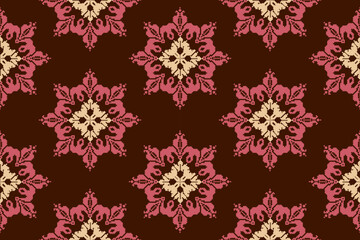 Beautiful seamless cross stitch pattern.geometric ethnic oriental pattern traditional background.Aztec style,abstract,vector,illustration.design for texture,fabric,clothing,wrapping,decoration,carpet.