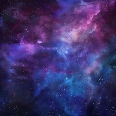 Obraz premium Vibrant Nebula Galaxy Background