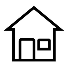 House icon line style vector illustration