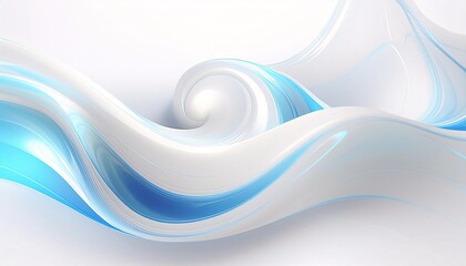 Holographic visualization on a white background