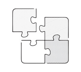 シンプルなパズルアイコン