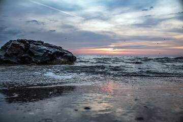 Naklejka premium Sea, seashore - Europe, Romania, Constanta region