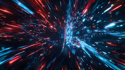 Futuristic Space Travel Animation