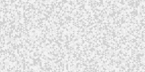 Vector Seamless geometric pattern with shapes. Abstract geometric background triangle wallpaper. White and Gray polygonal background.