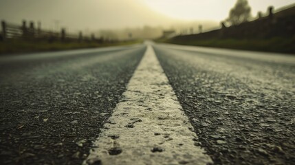 Vintage concept on concrete road