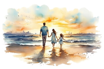 Fototapeta premium PNG Outdoors sea togetherness silhouette.