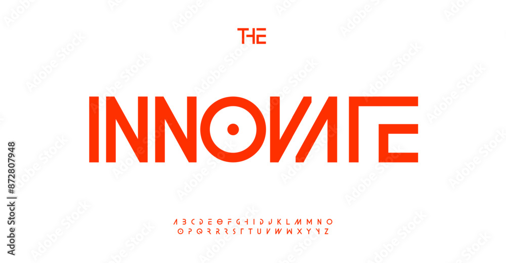 Poster Innovative progressive alphabet with sleek geometric letters in cutting-edge tech-savvy style for modern futuristic typographic design, sci-fi headlines and logos. Contemporary vector typeset