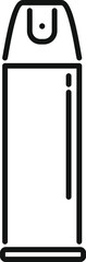 Obraz premium Simple line drawing of a spray can, possibly containing cleaning product or insecticide
