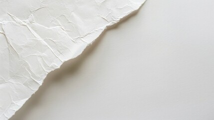 Obraz premium Light textured white paper background with copy space