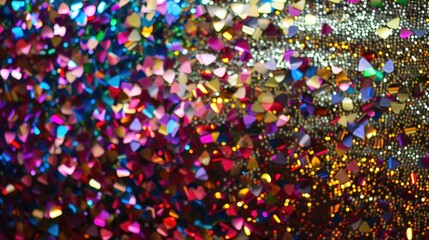 Colorful and Sparkling Festive Confetti Display