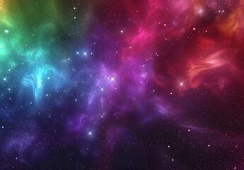 Vibrant Galaxy Background with Stars and Nebulae